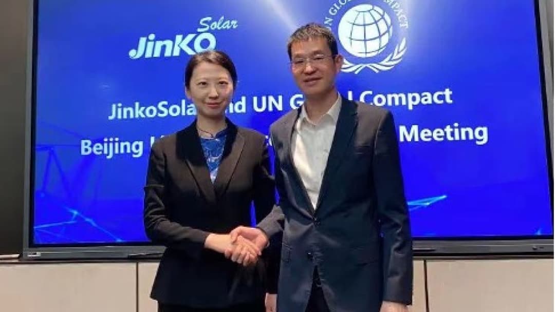 JinkoSolar attend a global impact meeting hosted by the UN