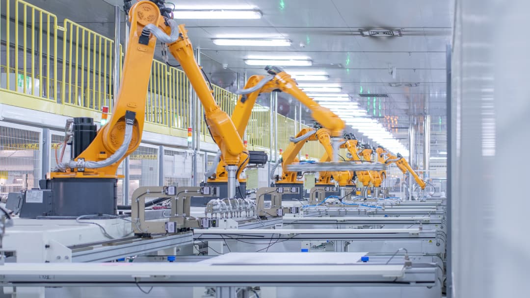 Jinko Solar hi tech production facility produces the latest award winning PV modules and solar storage technology